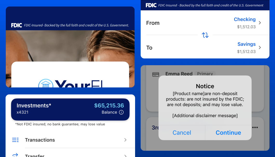 Screenshot of FDIC updates