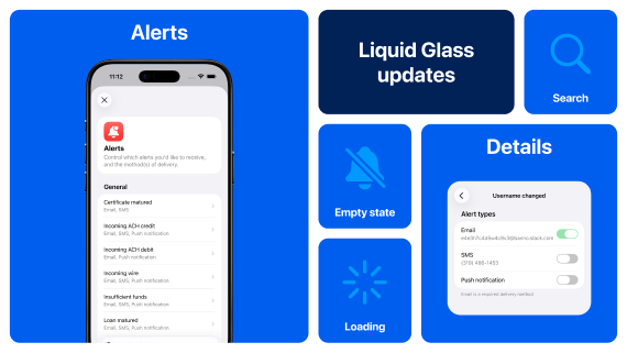 Image of UX elements for Banno Mobile 3.33.