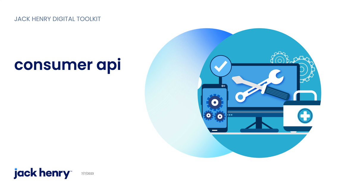 Cover poster for the Toolkit Consumer API video.
