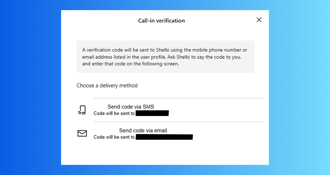 Identity App: Call-In Verification